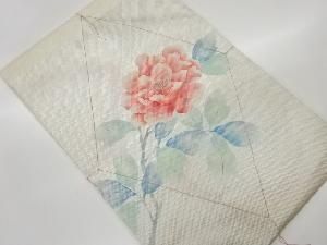 未使用品　牡丹模様刺繍名古屋帯